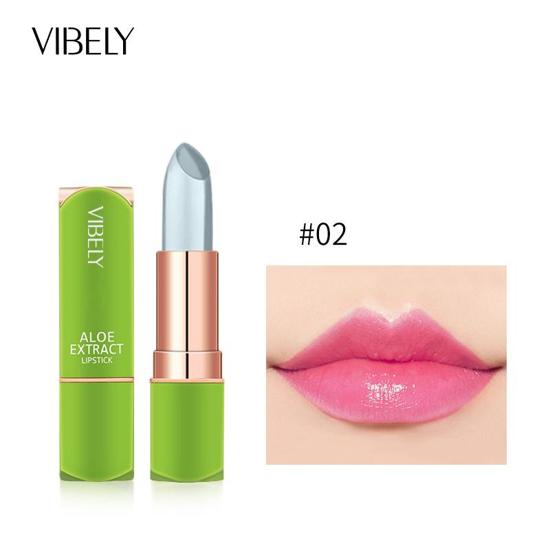 VIBELY Jelly Change Lipstick Aloe Veority Constellation Corporal Cosmetic Seven Color Увлажняющая увлажняющая помада