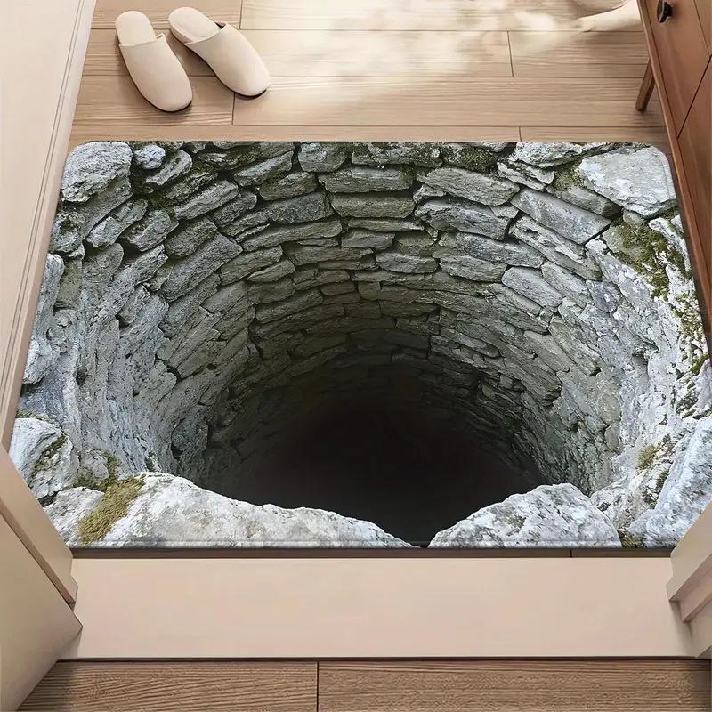 Универсальный 3D коврик для пола с иллюзией глубины для прихожей и ванной комнаты