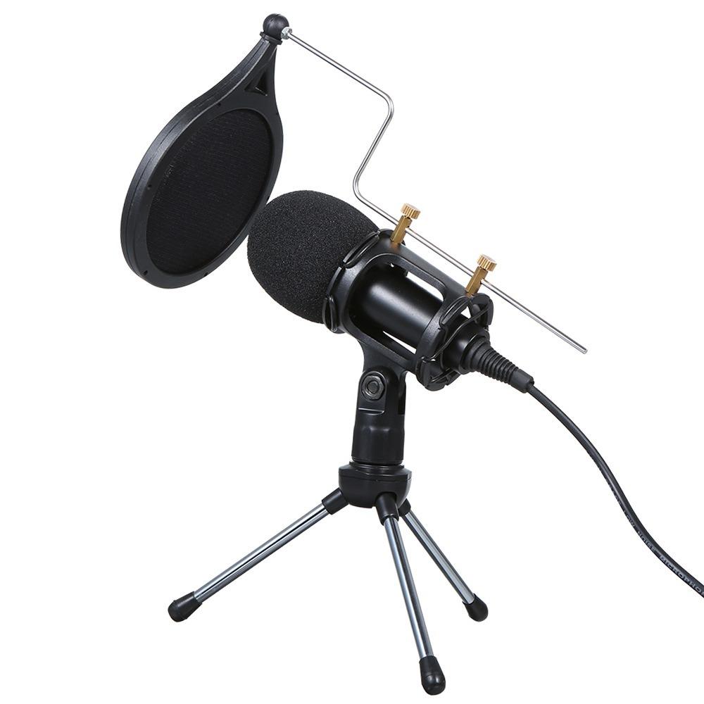 Wired Studio Mic High Sensitivity Karaoke Mic Mini Size Condenser Microphone Streaming