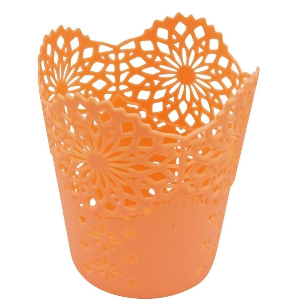 Корзины для хранения Кружевные Ажурные Настольная Мусорная Корзина Подставка для Карандашей Органайзер для Стола для Офиса Школы Дома