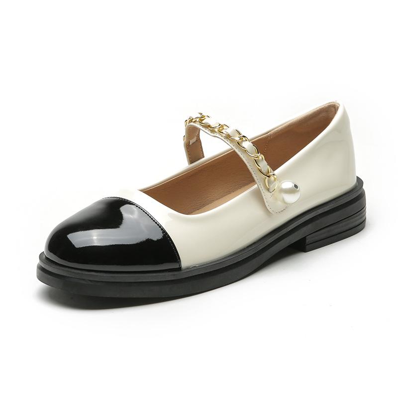 Putongma, новинка весны и лета, маленькие блестящие кожаные туфли Мэри Джейн из лакированной кожи с мягкой подошвой и мягкой подошвой