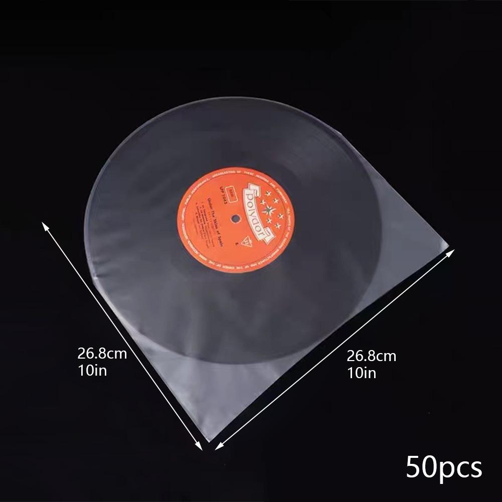 50 шт. 7/10/12 дюймов виниловые пластинки протектор пластиковые пакеты пластинки антистатические конверты для пластинок внешний внутренний пластиковый прозрачный контейнер
