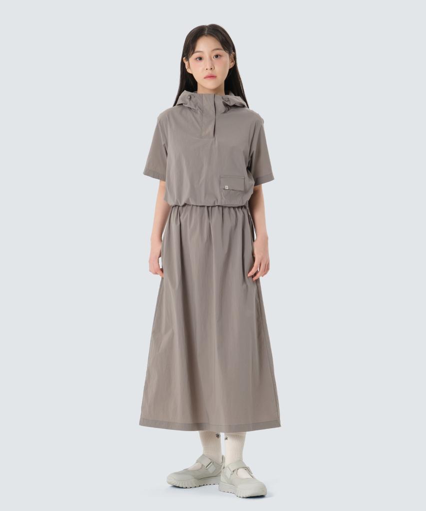 SNOWPEAK APPAREL Платье-анорак Root (S26Mwrop63) Винтажный Серый