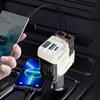 Автомобильное зарядное устройство 4 в 1 с выдвижным кабелем, Быстрое автомобильное зарядное устройство для телефона, Сверхбыстрое автомобильное зарядное устройство для телефона, Автомобильное зарядное устройство USB C для IPhone/Samsung/Huawei