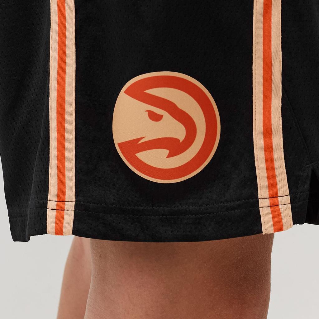 Nike Баскетбольные шорты NBA SW Fan Edition 22-23 Season City Limited Loose Atlanta Hawks Мужские шорты Черные DO9648-010
