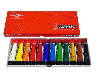 Talens Japan Talens Акриловая краска Amsterdam Acrylic Color Набор из 12 цветов по 20 мл AAC-12 (нет. 6)
