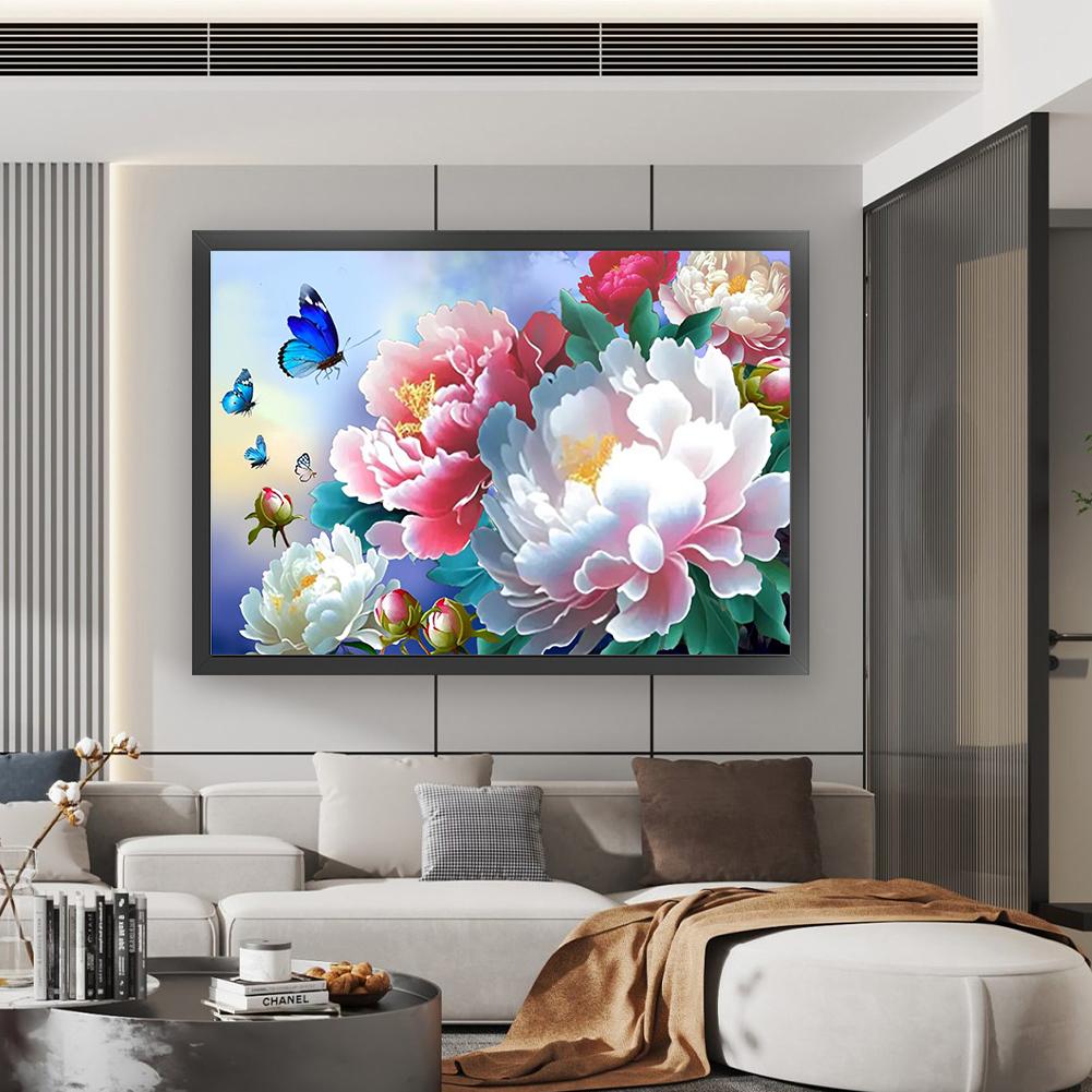 Полный комплект для вышивки крестиком из эко-хлопка 9CT Printed Flower Art