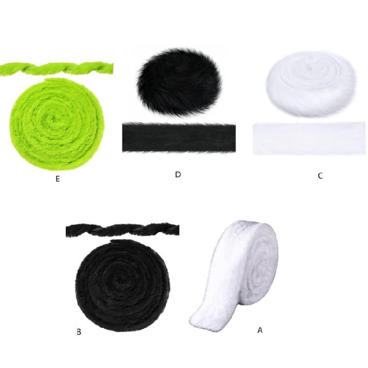 White Furry Belt Craft Do It Yourself Perfect for Holiday Season Fashion Lover