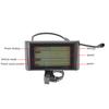 ABS Bike Speed Panel Wear Resistant Compact LCD Display E-Bike Control Panel for Scooter