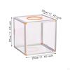 Acrylic Donation Box Clear Money Large Capacity Vote Ticket for Charity Contest Tip Bar