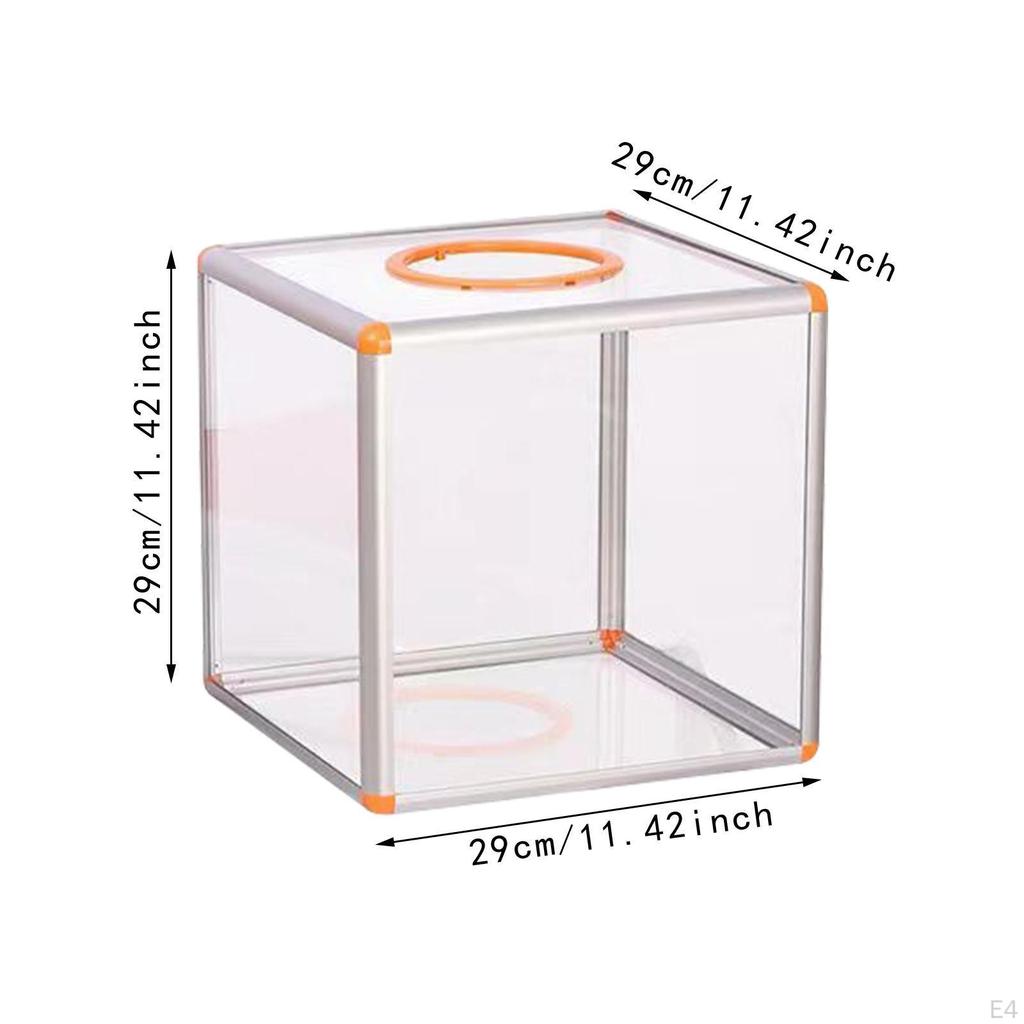 Acrylic Donation Box Clear Money Large Capacity Vote Ticket for Charity Contest Tip Bar