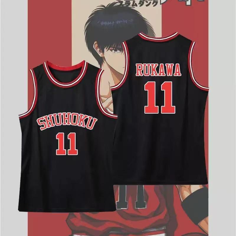 SLAM DUNK jersey Sakuragi Blossom Road Liuchuan Maple Men's and Women's Short Sleeve Xiangbei Team Commemorative Basketball Suit Sports Suit