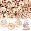 90 шт. Деревянные круглые tokens «Карманное объятие» Подарок Оптом с 3 шт. Органзовыми мешочками Для возлюбленных Коллег Вдохновляющий Знак признательности