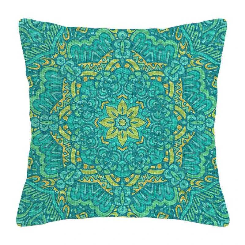 Декоративная подушка для дома, декор гостиной, наволочка, чехол для подушки 45*45 40x40см 60x60см 45x45см 50x50см Мандала бохо