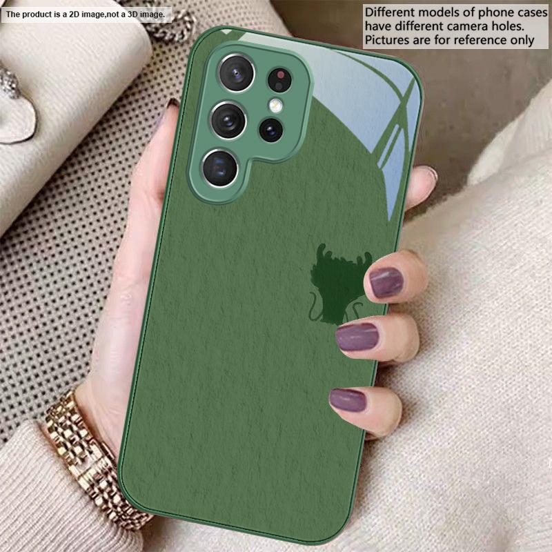 A sleek deep blue faucet For Samsung S26 S22 S8 9 10 S20 Ultra S21 Pro S22 Plus S23 FE S24Ultra S25 Edge S24+ Glass Phone Case