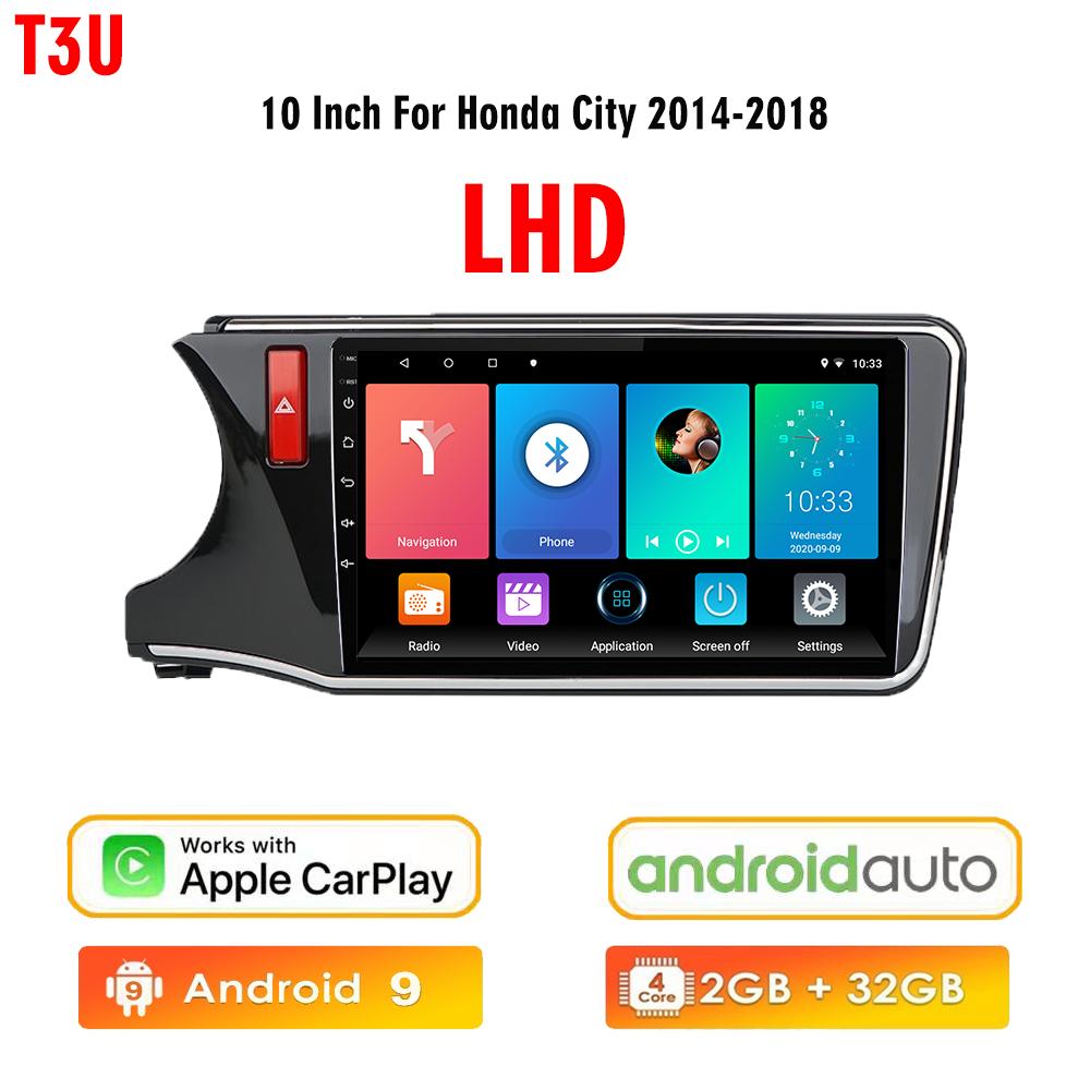 icreative Для Honda City 2014 2015 2016 2017 2018 Автомобильное радио Мультимедиа Blu-ray QLED навигатор Авто GPS без 2 Din DVD