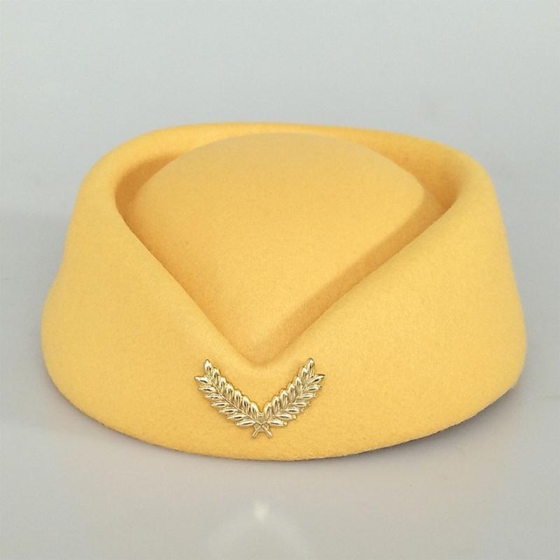 Шляпа стюардессы Костюм для косплея стюардессы Бортпроводницы Прямая трансляция Сценическое выступление Здание Собственность