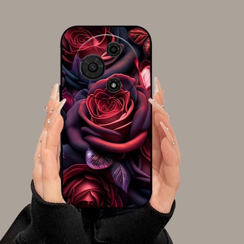 For TCL 605 T517D Case Cute Cartoon Painted Soft Silicone Cover for TCL 60 SE TCL605 60SE Luxury Shockproof Bumper Fundas Cases