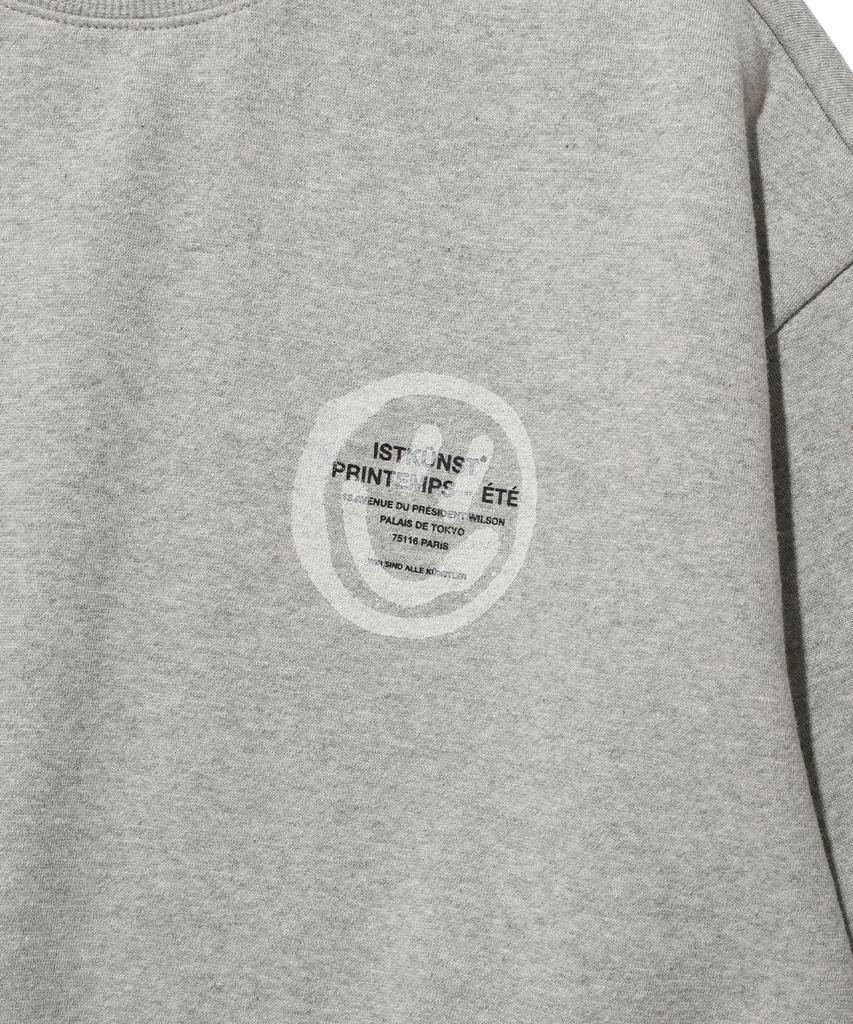 ISTKUNST Logo&Smiley Sweatshirts_Grey(Ik2Dfmm440A)