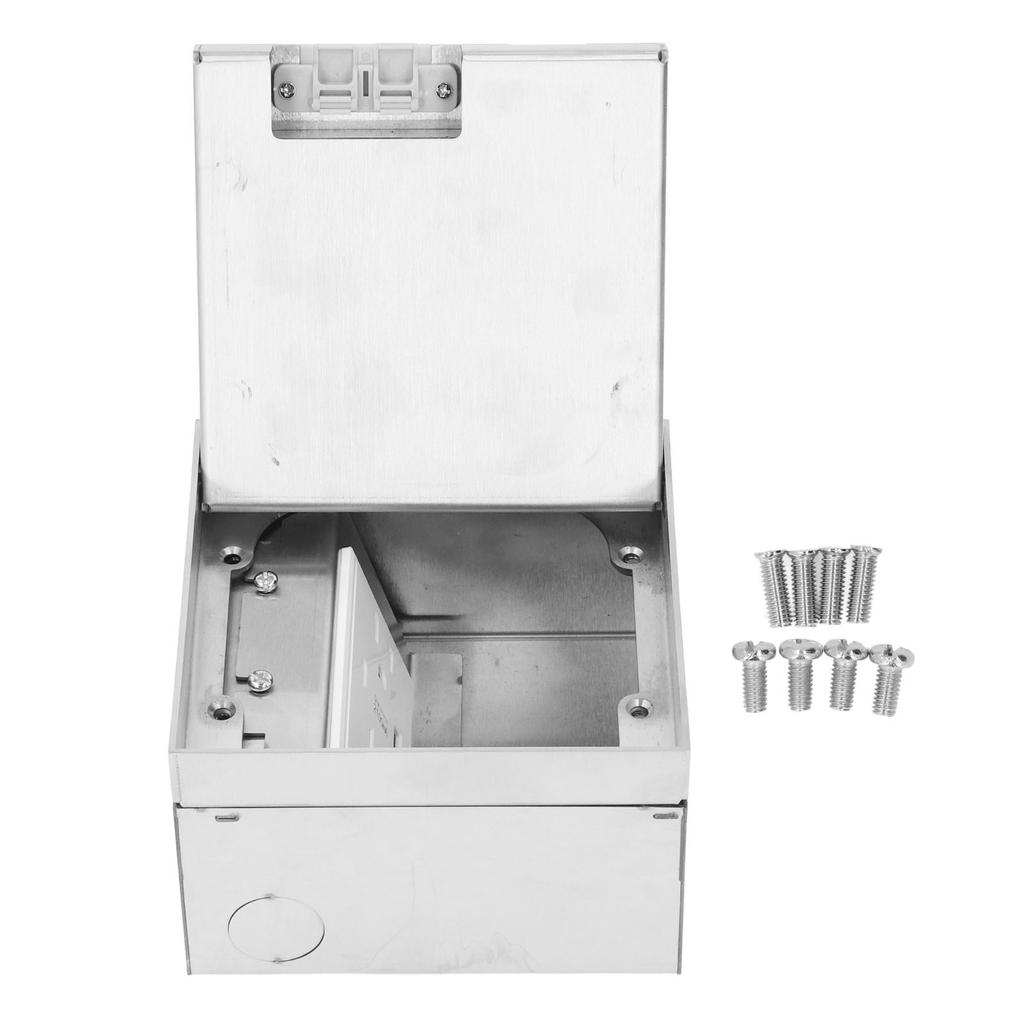 Floor Socket Dual 3 Prong USB TYPE C Port Space Saving Waterproof Recessed Outlet 15A