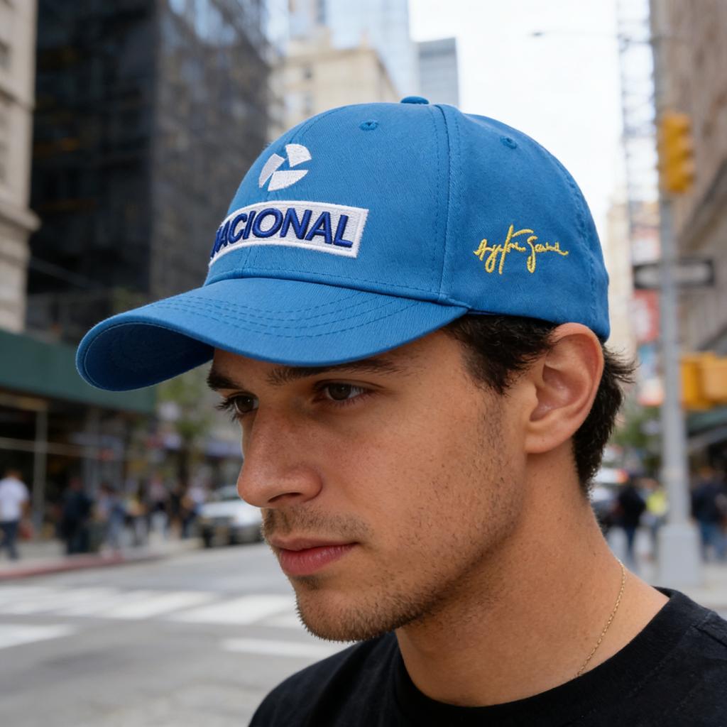 Новая бейсболка Ayrton Senna Racer Fashion с вышивкой, для улицы, защита от солнца, командная бейсболка