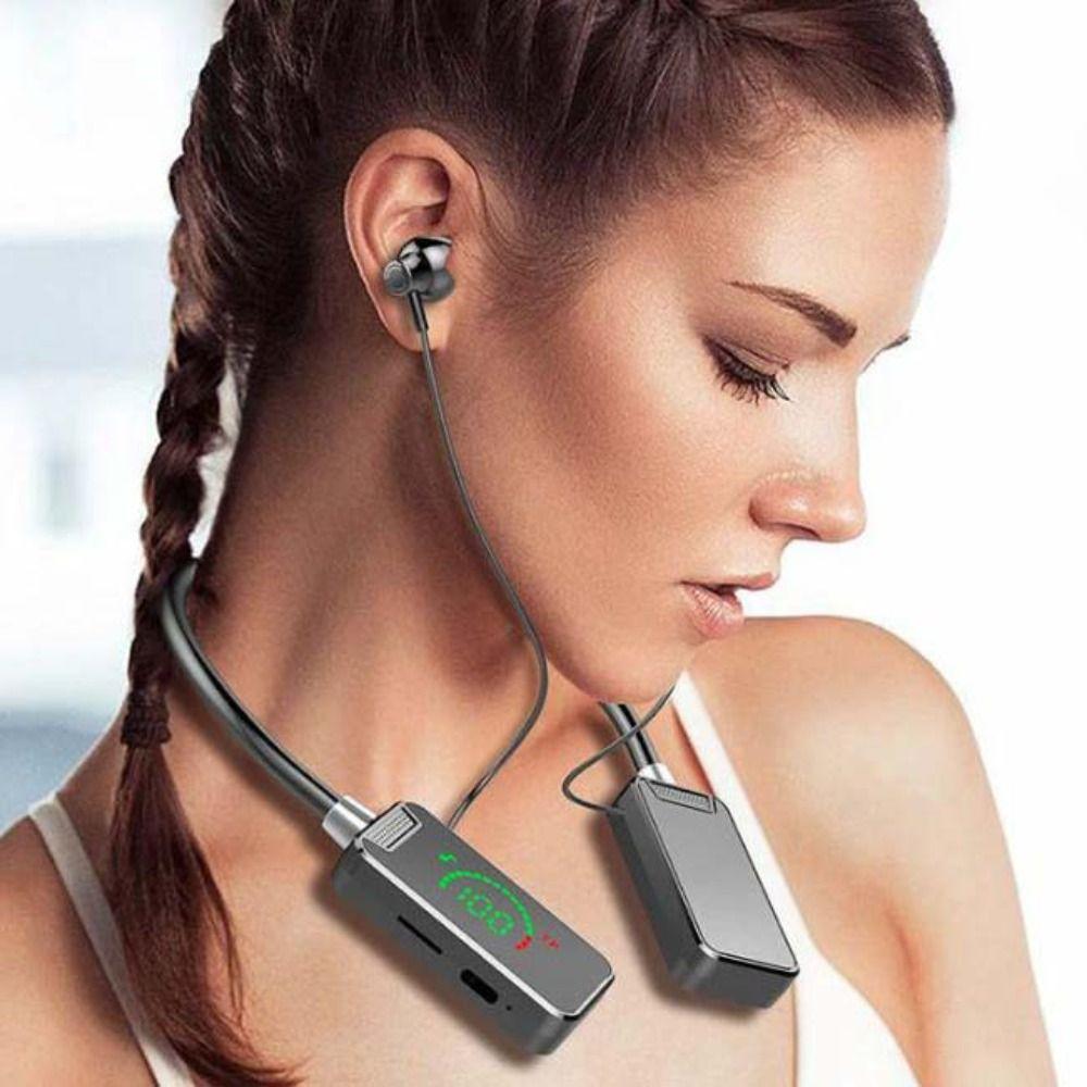 HIFI Sound Neckband Earphones Bluetooth 5.3 Noise Reduction Earbuds Bluetooth Earphones Gaming