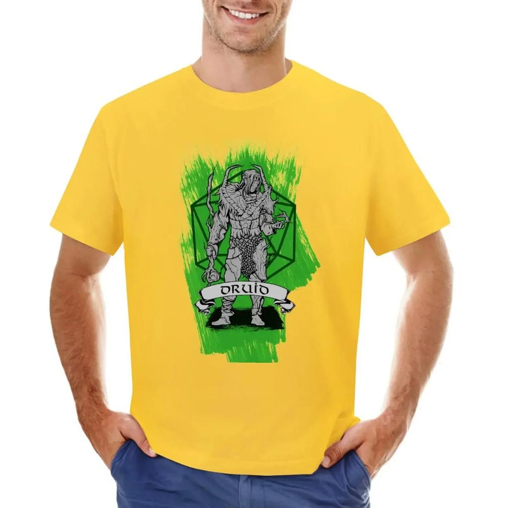 D&D Class - Druid T-shirt plus sizes blanks customs men clothes