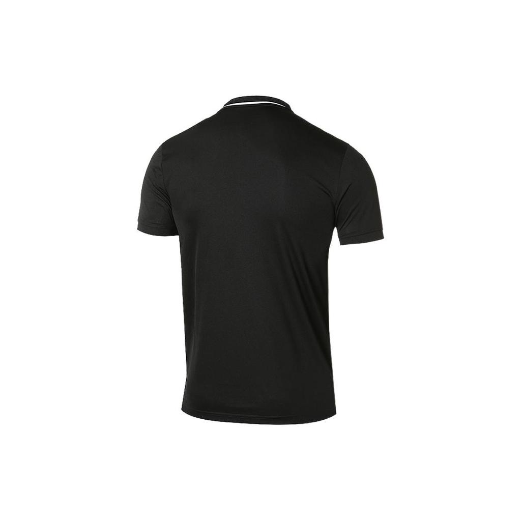 Nike Мужские футболки-поло Черные с круглым вырезом Умеренный прямой крой CW6848-010