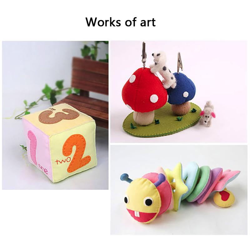 2 мм толстый однотонный полиэстер нетканый мягкий войлочный материал для детей ручная работа DIY швейные и стеганые куклы игрушки ремесла материал