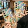 Чехол для телефона: 2D плоский, подходит для Samsung Galaxy A34 A35 M05 M06 S20 S22 S21 FE Plus 5G, защитный чехол, домик с медвежонком, идеальный Рождественский и Хэллоуинский