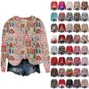Christmas Sweatshirts For Women Knit Sweater Cute Shirt Fall Crewneck Pullover Tops