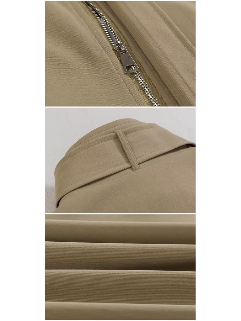 Men's Korean Style Loose Fit Lapel Jacket - Retro Two-Piece Workwear for Spring/Autumn