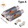 For Ducati Monster 659 696 795 1100 Hypermotard 796 2008-2014 Motorcycle Exhaust Escape Link Pipe Carbon Fiber Muffler DB Killer