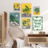 Boho Poster Botanical Bathroom Canvas Painting Tropical Plants Jungle Art Prints Nordic Wall Picture for Living room decor