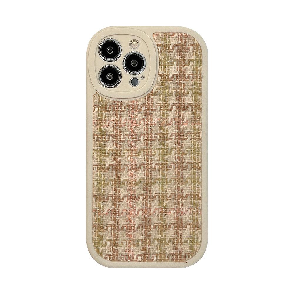 Retro 17promax for Apple 16 Phone Case for IPhone14 Plaid 13pro Cover 8For1112 Flannel