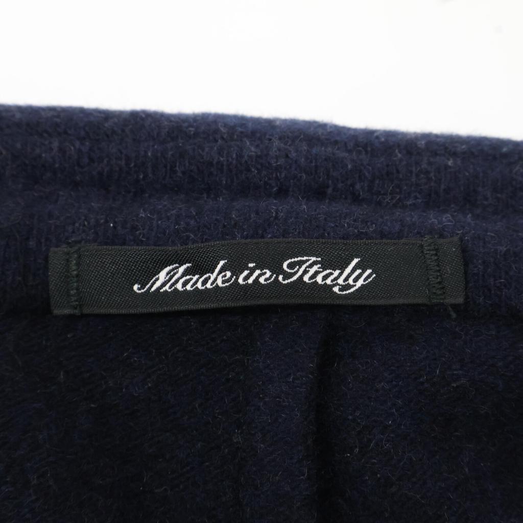 Dunhill [Good Condition/domestic Regular] TRAVEL Cashmere Blend Flannel 2B Tailored Jacket Jacket 52 NavyUsed