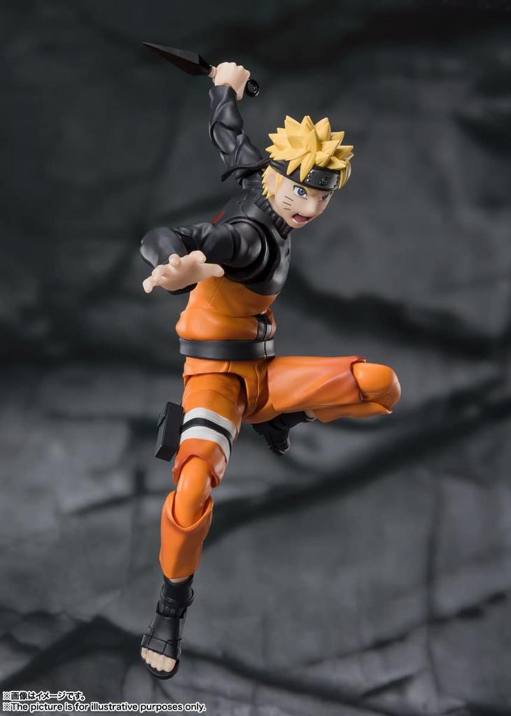 TAMASHII NATIONS NARUTO Shippuden Uzumaki Naruto of the Nine Tails Approximately 145mm Painted Movable Figure S.H.Figuarts -Jinchuriki - PVC&ABS