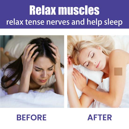 48Pcs Sleep Patches Quick Acting Ingredients Easy To Apply Comfortable Non-Irritation Natural Deep Sleep Patches