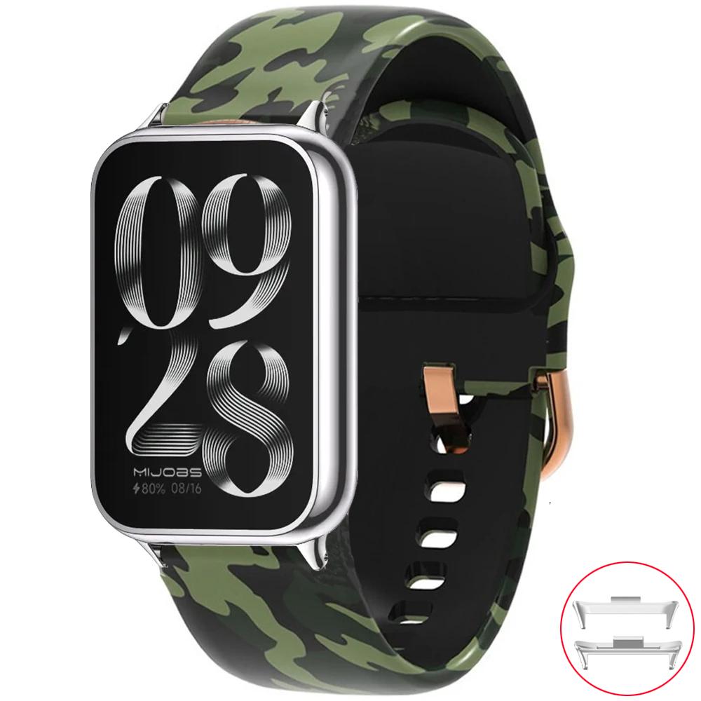 Печатный ремешок для Xiaomi Mi Band 8 9 Pro MiBand 8 Запасной силиконовый ремешок для умных часов Браслет correa Redmi watch 4 5 6 Ремешок