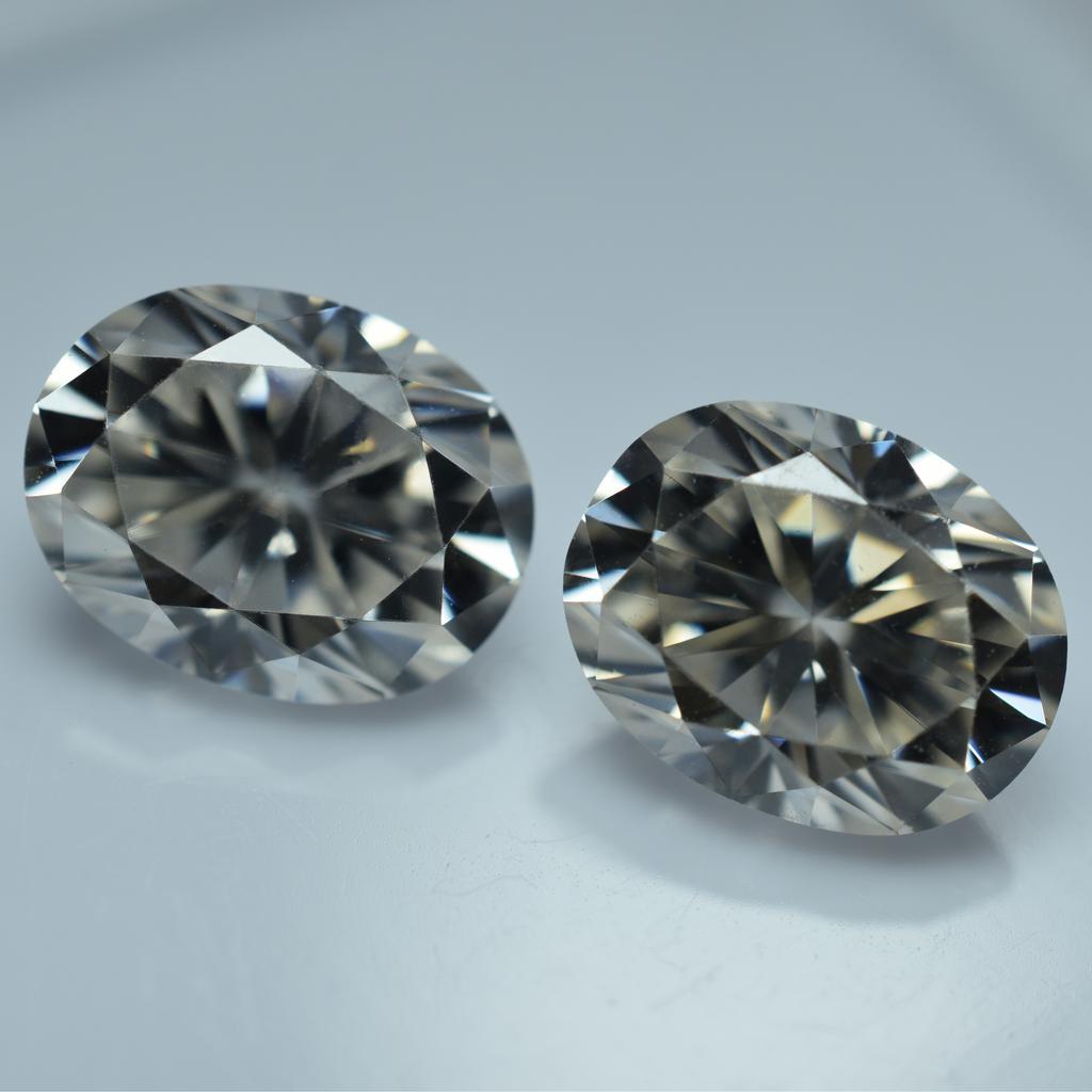 Moissanite 2 Pcs D Color 8x6 mm Oval Pair VVS1 Beautiful Certified Gemstone Lot