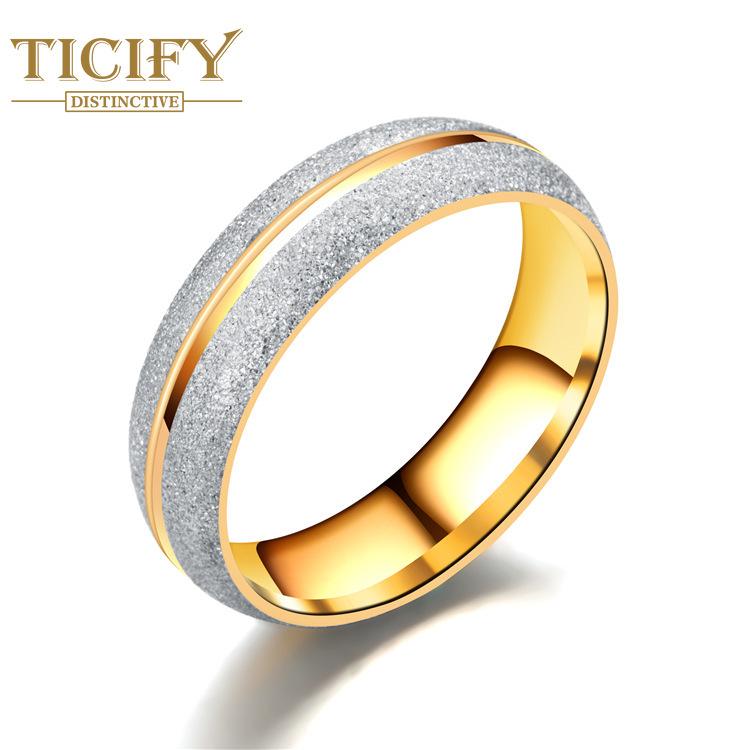 Нишевое двухцветное кольцо из титановой стали для пары, кольцо из нержавеющей стали с инкрустацией цирконом