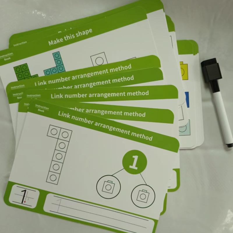 Творческие образовательные строительные блоки для детского сада - размер 2 см, набор из 100 предметов