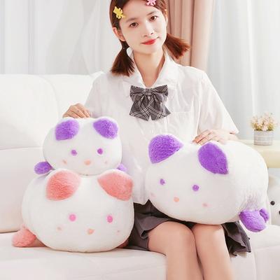 Милая мягкая кошка, декоративная подушка, плюшевая игрушка, кукла-котенок, кукла для девочки, компаньон, успокаивающая кукла