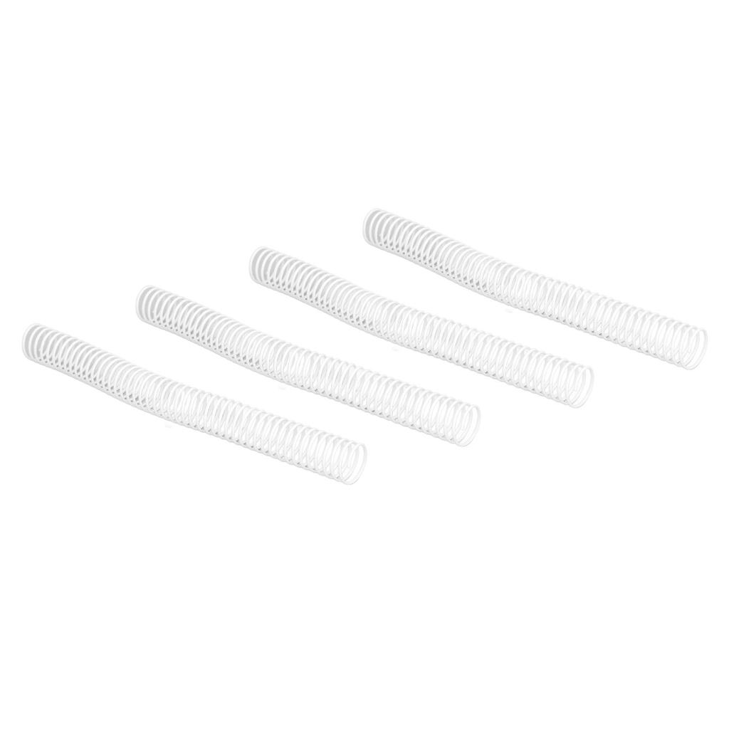 35 шт., катушки для переплета бумаги формата А4, диаметр 25,4 мм, 48 петель, 4 шт.:Пластиковые спиральные гребни с шагом 1 питч, вместимость 215 листов, белые