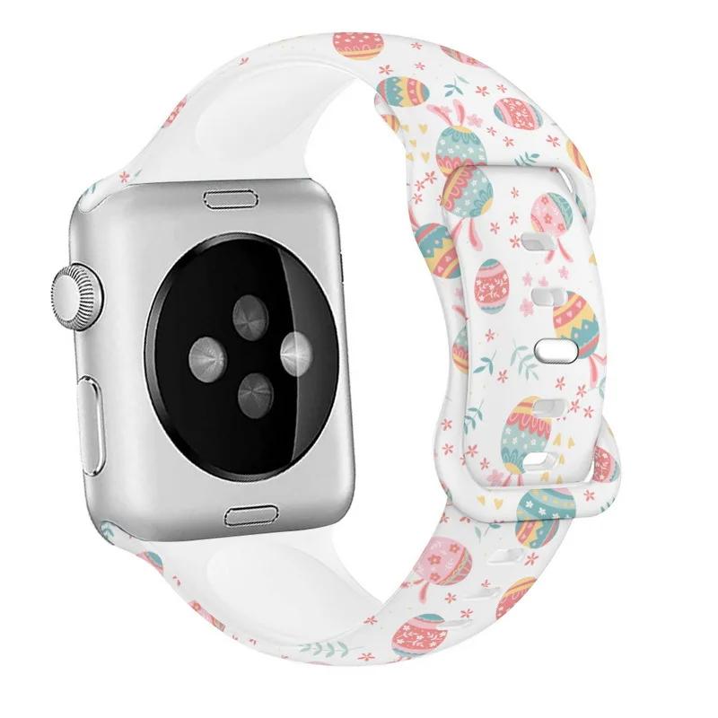 Силиконовый ремешок ко Дню святого Валентина для Apple Watch Band 49мм 45мм 44мм 42мм 46мм 41мм 40мм Подарочный браслет iWatch Ultra 10 9 8 7 6 5 SE