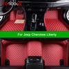 Car Floor Mats For Jeep Cherokee Liberty 1984- Auto Carpets Foot Coche Accessorie