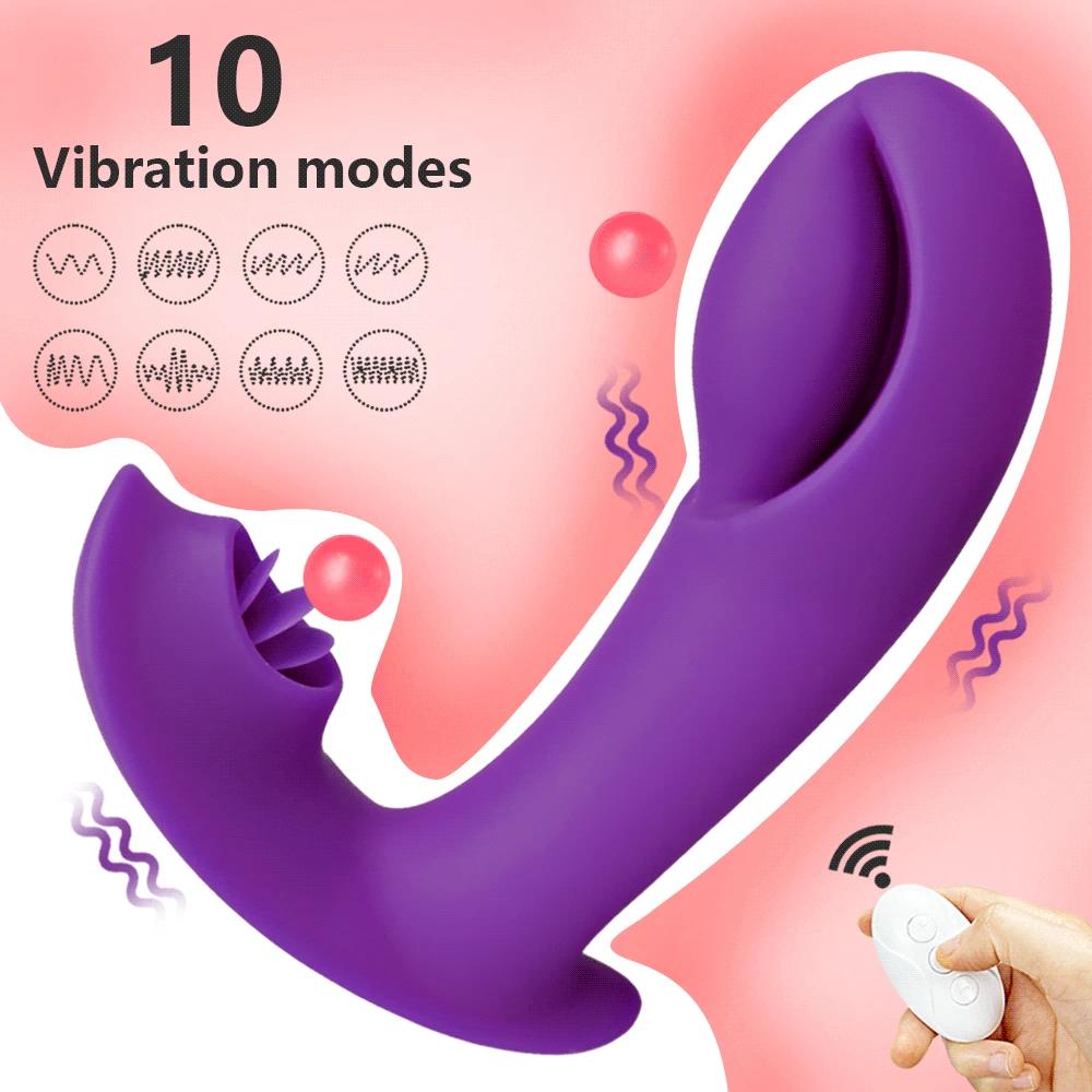 2 в 1 носимый фаллоимитатор для лизания языка, вибратор для женщин, мастурбатор для оргазма, трусики, эротическая игрушка, стимулятор точки G, клитора, секс-игрушки