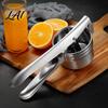 Kitchen Gadget for Mashed Potatoes Stainless Steel Potato Ricer with T-shaped Handle Handheld Manual Garlic Food Press Press Multifunctional