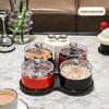 Роскошная фруктово-конфетница: Праздничное хранение закусок для дома на журнальный столик.