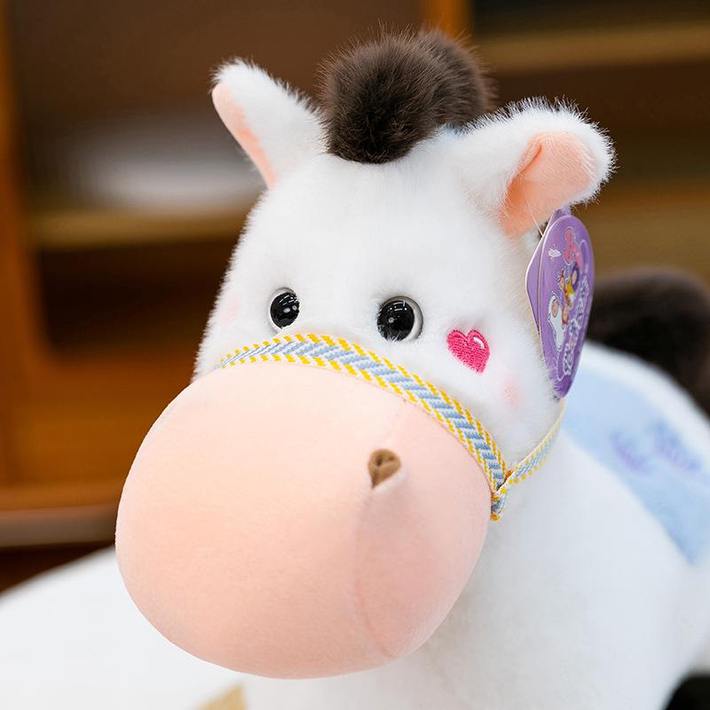 2026 Year of the Horse Mascot Rainbow Simulation Pony Doll Plush Toy Is a Lucky Present On the Horse